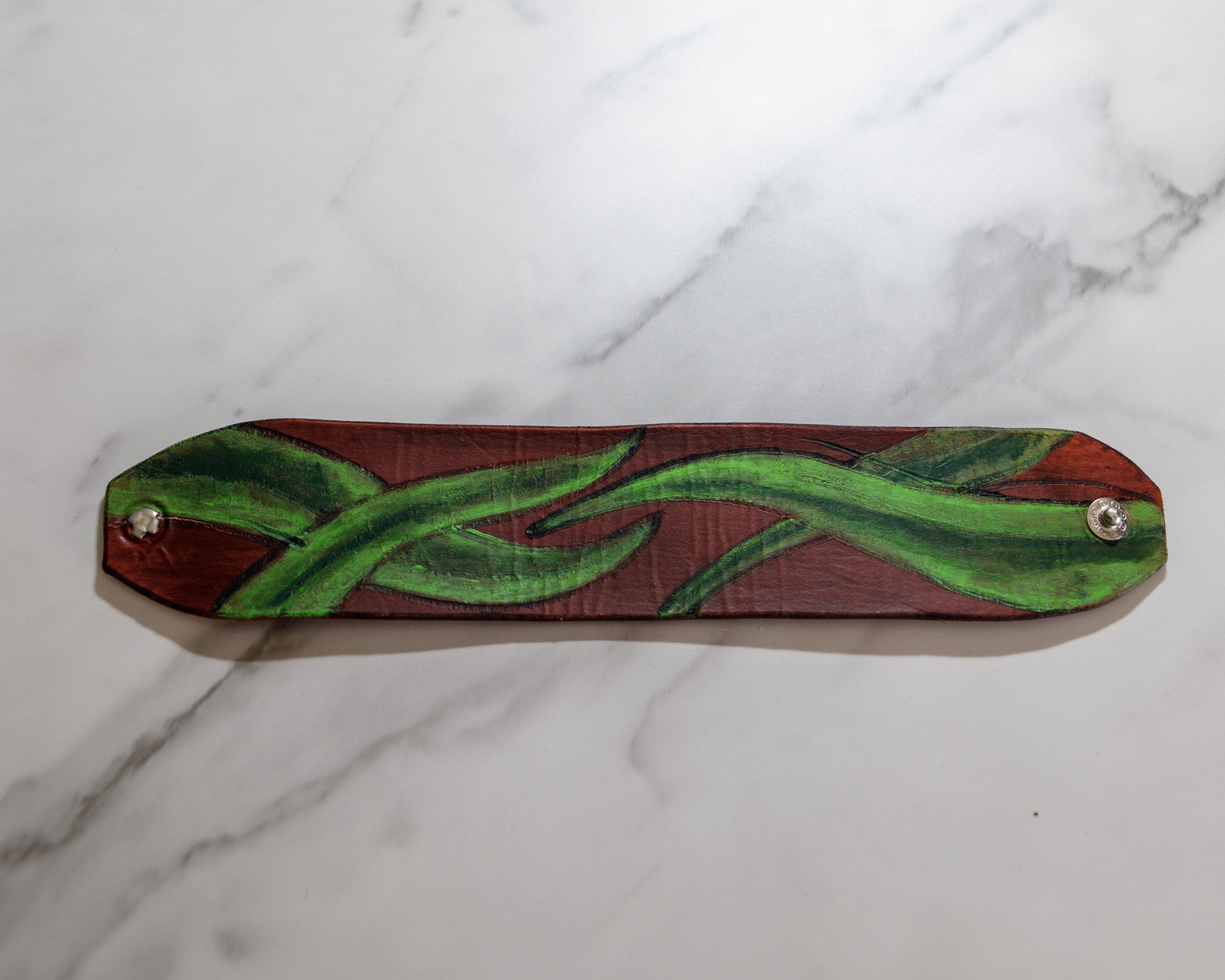 Leather Cuff Bracelets-Narrow