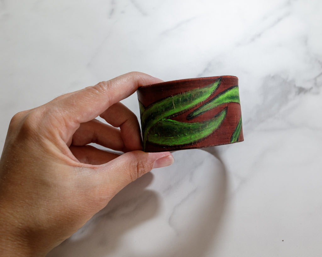 Leather Cuff Bracelets-Narrow