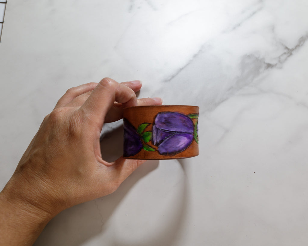Leather Cuff Bracelets-Narrow
