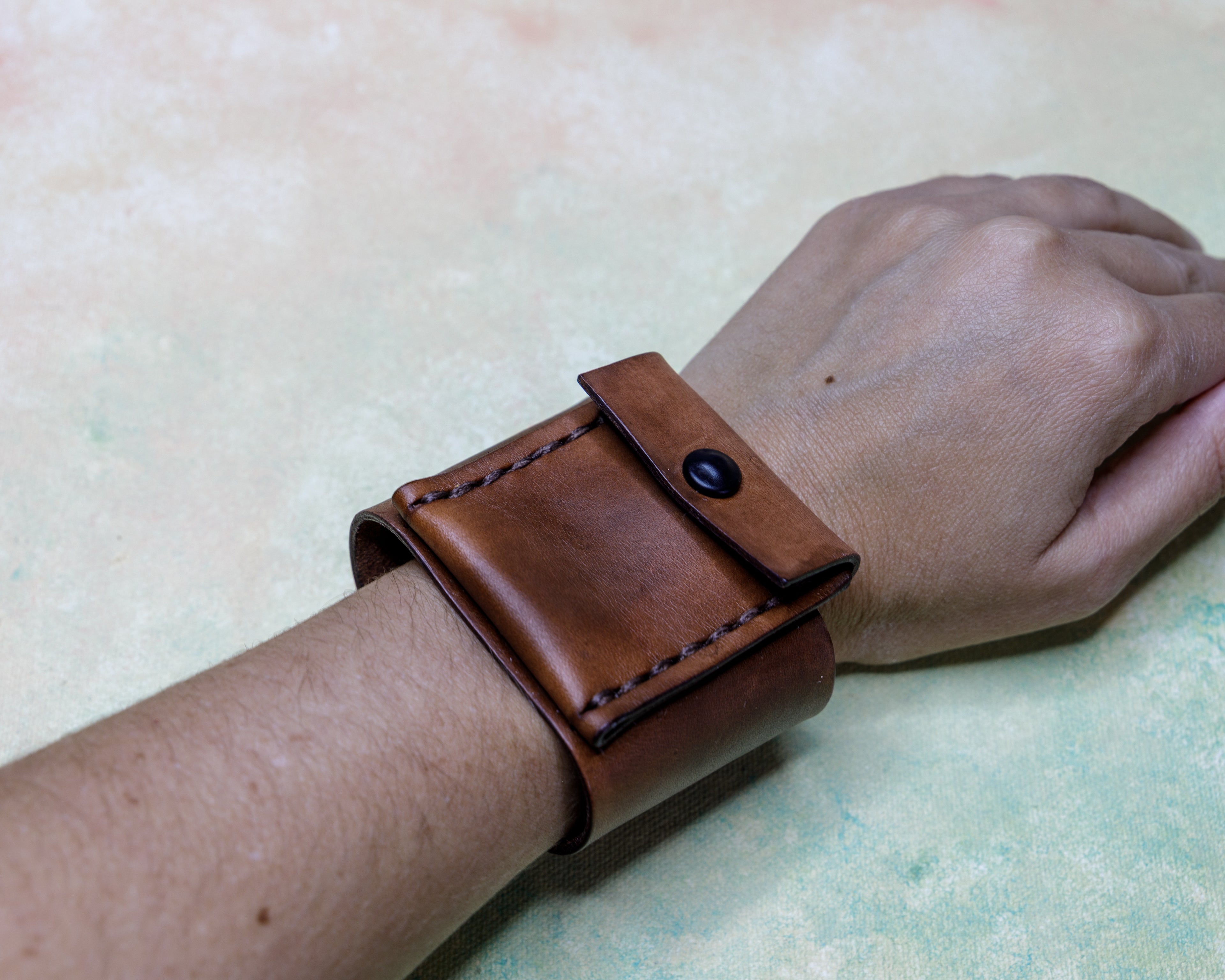 Leather Note Cuff