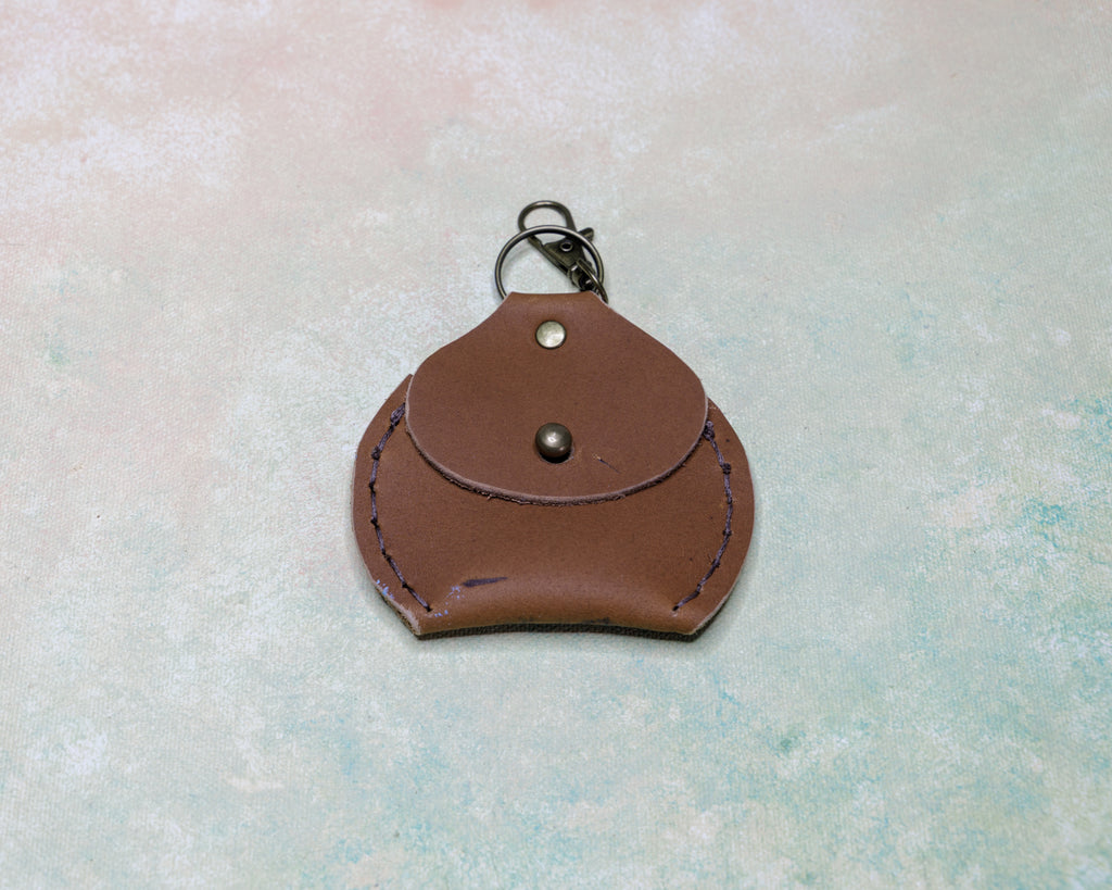 Leather Keychain Coin Pouch