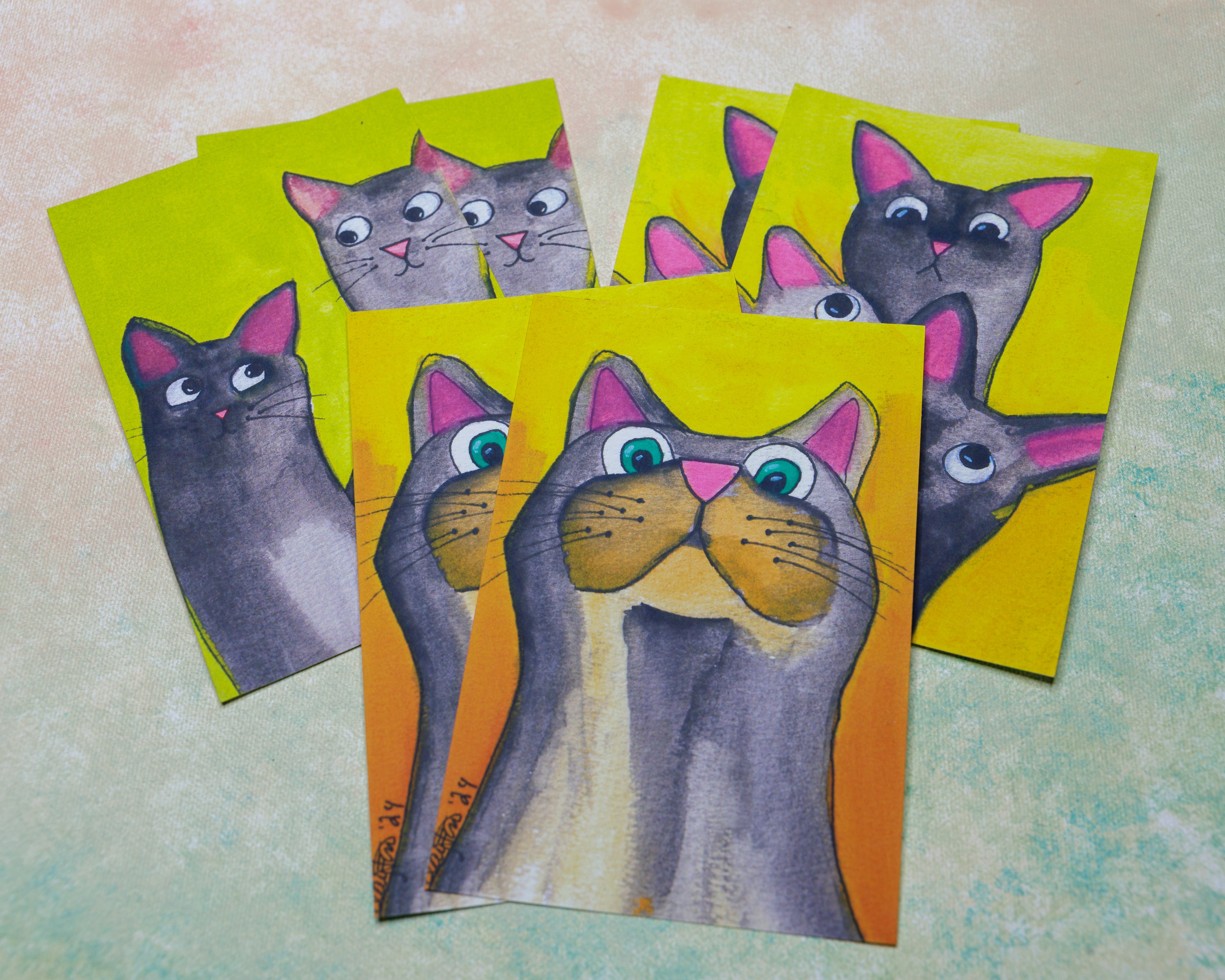 Dumb Cats Post Card Set