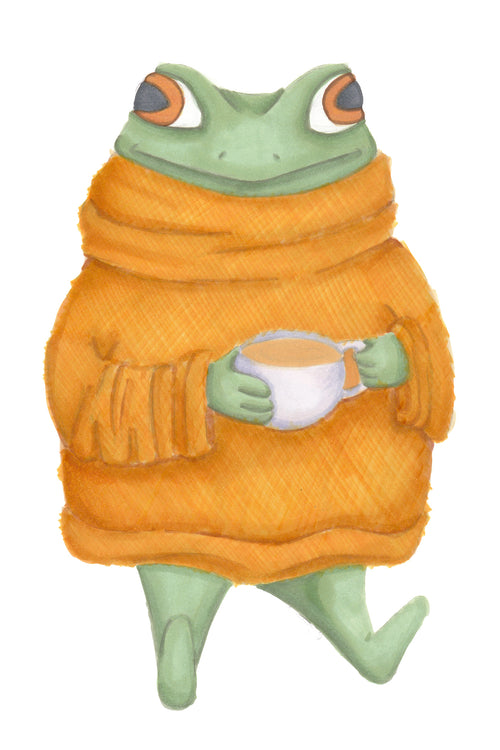 Illustrated Frog Greeting Cards
