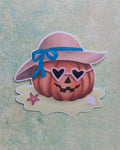 Beach Pumpkin Summerween Sticker