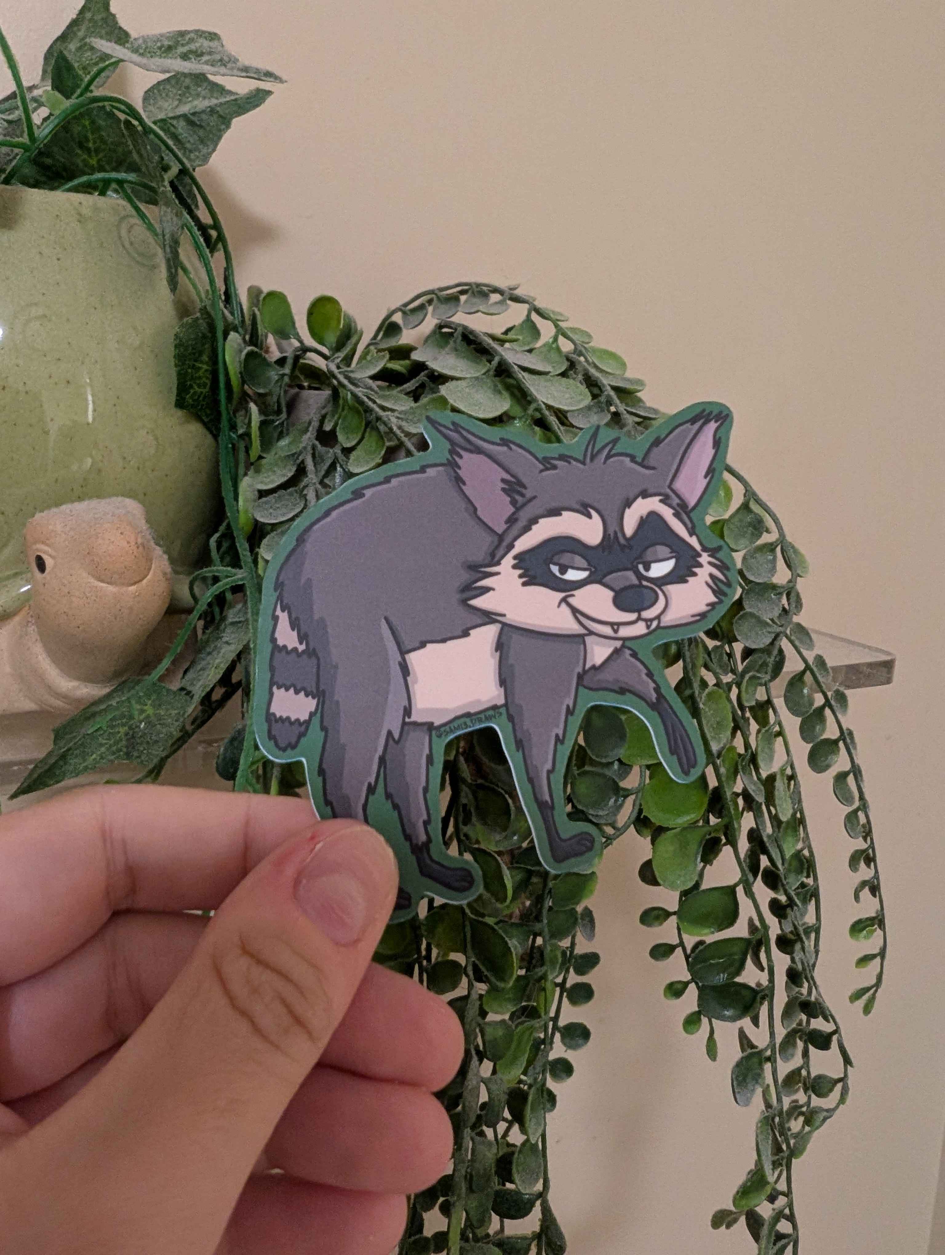 Jimothy the Racoon Sticker