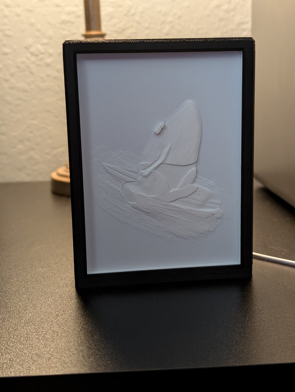 Waiting on the Sunset Lithophane Lamp