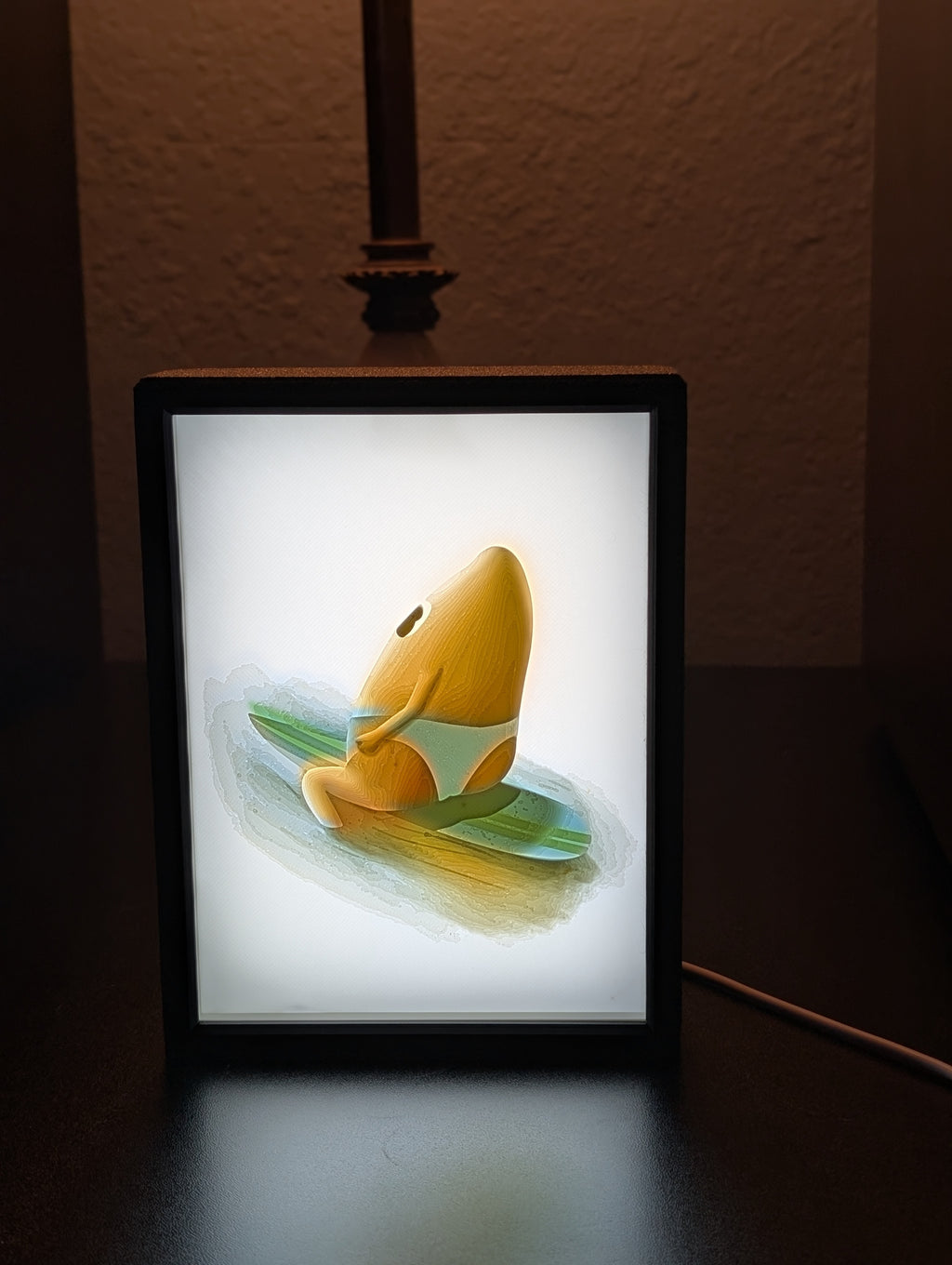 Waiting on the Sunset Lithophane Lamp