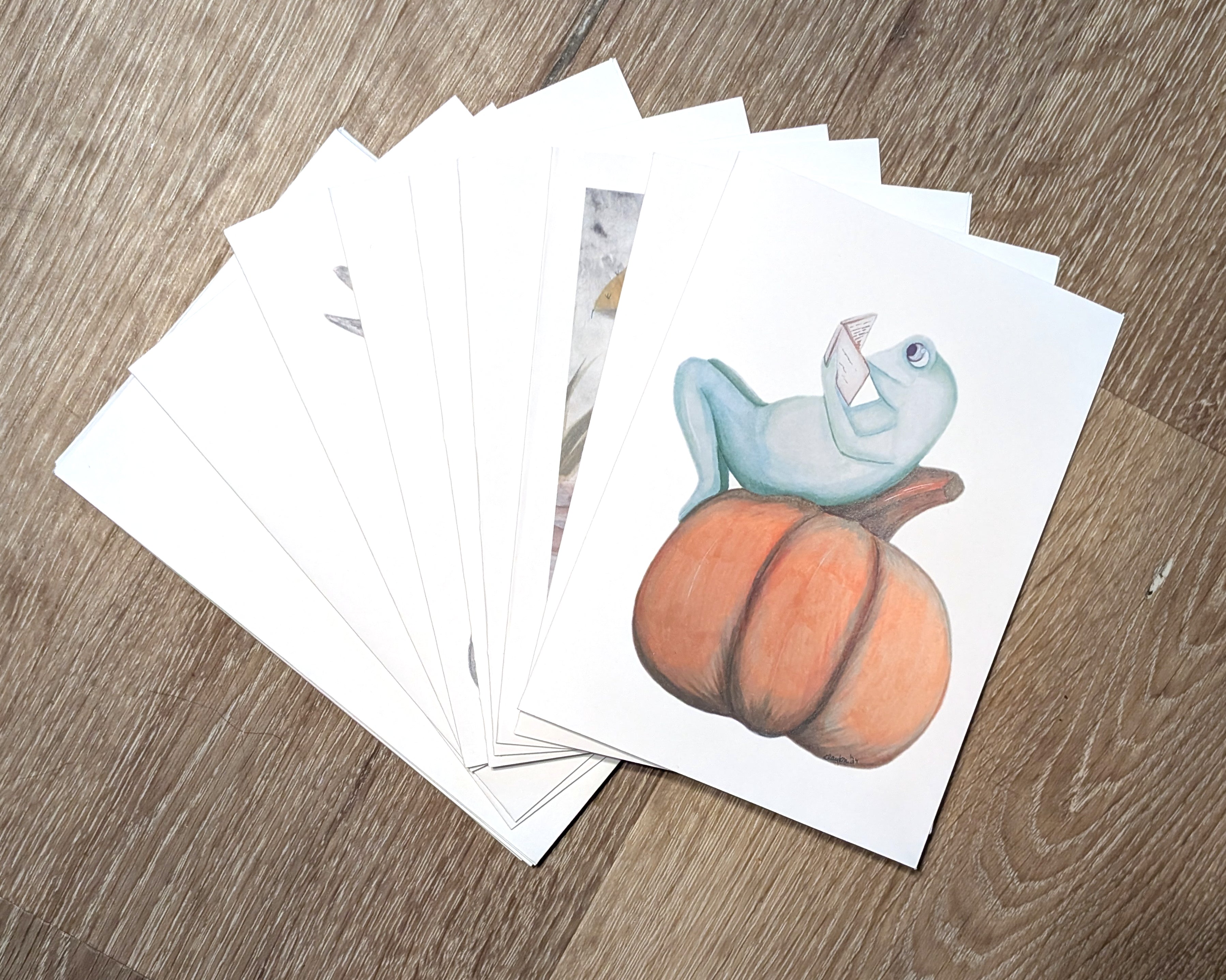 Illustrated Frog Greeting Cards
