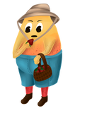 Strawberry Picking Mango Boy Art Print