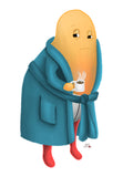 Tired Mango Boy Art Print